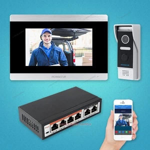 7" WIFI IP RJ-45 Video&Audio Smart Doorbell With Intra-monitor Audio Intercom - Picture 1 of 10