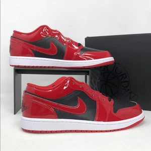 Tenis para hombre Nike Air Jordan 1 Low SE Patent Bred HV4089-006 - talla 10 - Imagen 1 de 13