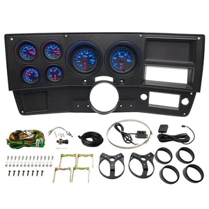 Juego de manómetros tintados GlowShift y panel de instrumentos para Chevy C10 73-87 diésel intercambiable - Imagen 1 de 9