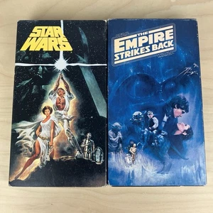 Star Wars A New Hope & Empire Strikes Back VHS Tapes CBS FOX Versions - Bild 1 von 10
