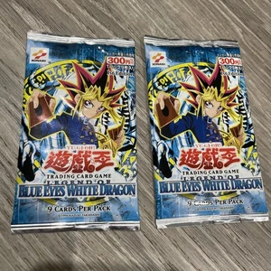 (2) Legend of Blue Eyes White Dragon Asian Eng 1st Ed. Sealed Pack LOB Yu-Gi-Oh! - Picture 1 of 13
