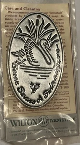 Wilton Pewter 12 Days Of Christmas 1984 Seven Swans A Swimming Pewter Ornament - Bild 1 von 3