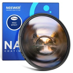NEEWER 77mm Spiral Halo Camera Lens Filter Prism K9 Optical Glass S... Brand New - Picture 1 of 7