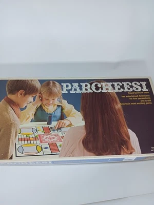 Vintage 1970s Parcheesi Board Game Selchow & Righter Complete w/ Box & Pieces - Image 1 of 2