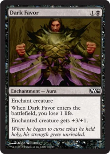 Dark Favor - Magic 2014 (M14) #92/249 MTG Magic The Gathering - Image 1 of 1