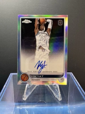 2022-23 Topps Chrome OTE Overtime Elite Kok Yat Autograph Refractor AUTO #CA-KY2 - Image 1 of 2