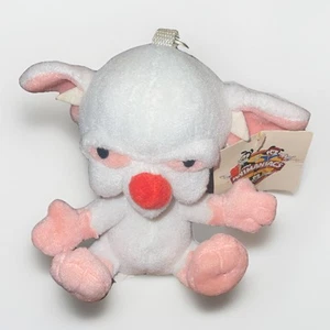1990s Animaniacs Pinky & the Brain Plush Keychain By Jaclyn Inc. - Picture 1 of 6