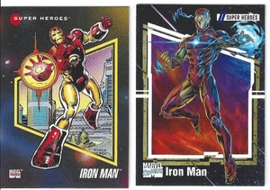 Carte IRON MAN, IMPEL 1992 & RARE 2024 RENDITION Marvel [QUASI NUOVE QUASI NUOVE +] AVENGERS - Foto 1 di 2