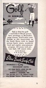 Elbow Beach Surf Club Print Ad 1954 Oceanside Hotel Golf Bermuda - Picture 1 of 1