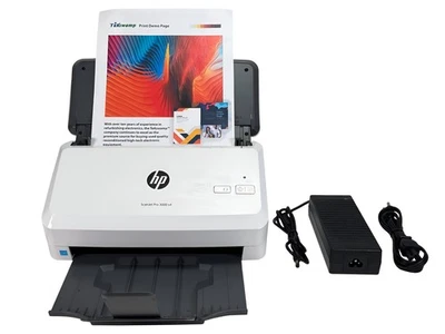HP ScanJet Pro 3000 S4 Sheetfed Duplex Document Scanner 6FW07A w/AC Adapter - Image 1 of 4