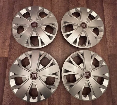 Genuine Set of 4 Fiat Ducato 16” Wheel Trims Cover Hub Caps 1374694080 - Image 1 of 4