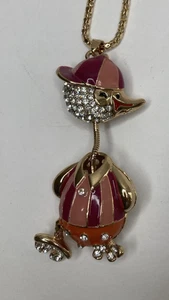 Collar Betsey Johnson Pato Declaración - Esmalte y Estrás - Imagen 1 de 16