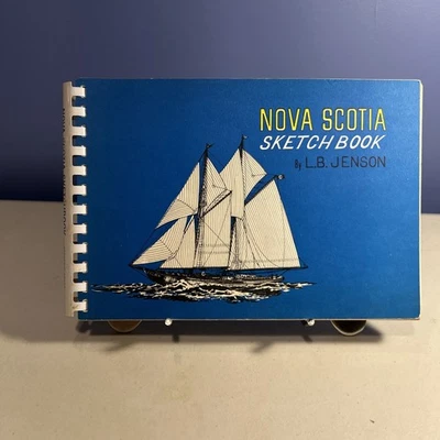Nova Scotia Sketch Book by L B Jenson - Canada Peggy's Cove Oak Island - Image 1 of 4