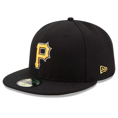 Men's New Era Black Pittsburgh Pirates Alternate Authentic Collection On-Field - Image 1 of 4