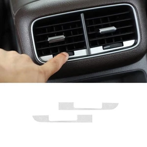 Rear Air Outlet Vent For Benz 2020-2022 GLE GLS Silver Aluminum 2pcs Strip Trim - Picture 1 of 9