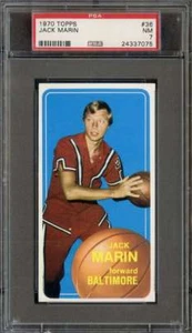 1970-71 TOPPS #36 JACK MARIN PSA 7 SP - Picture 1 of 2