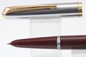 Vintage Hifra burgundischer mittlerer Füllfederhalter, GT - Bild 1 von 11