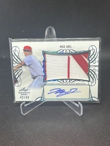 2021 Leaf Trinity PHILLIES LEtter Patch MICK ABEL 42/99 AUTO - Picture 1 of 1