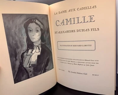 LIMITED EDITIONS CLUB~CAMILLE by Alexandre Dumas 1955~Signed Bernard Lamotte - Image 1 of 4