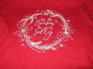 WOMENS HOLIDAY SWEATSHIRT SIZE 1X 16W -18W CHRISTMAS RED SWEATSHIRT NEW - Picture 1 of 6