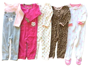 5- Pijama de lana para bebé niña Carters talla 24 meses invierno PJs - Imagen 1 de 12