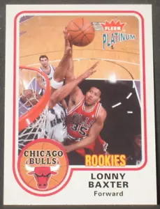 Lonny Baxter 2002-03 Fleer Platinum Rookie #199 (73/250) Chicago Bulls vs Peja - Foto 1 di 2