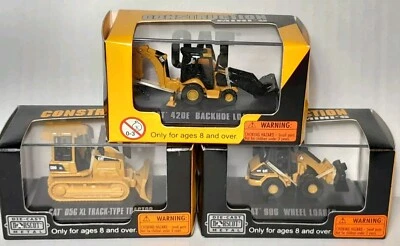 Lot Of 3...Norscot Construction Mini Diecast Vehicle Cat Tractor Backhoe Ect New - Image 1 of 4