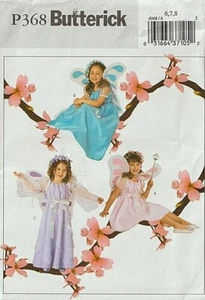 LINDOS DISFRACES DE HADAS PARA NIÑAS con ala - patrón de mariposa P368 (Niña TALLA 6/7/8) - Imagen 1 de 2