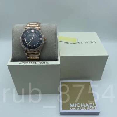 Michael Kors MK3356 Caitlin Crystal Pave Rose Gold Stainless Steel Women's Watch - Image 1 of 4