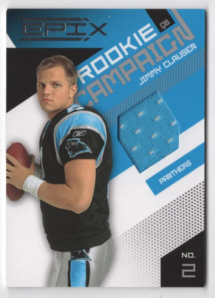 2010 Panini Absolute Memorabilia Rookie Premiere Materials Jimmy Clausen /499 - Image 1 of 2
