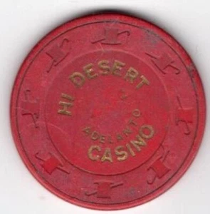 Sala de cartas: Hi Desert Casino 25 centavos; Adelanto, California - Imagen 1 de 2