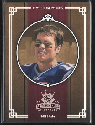 2005 Donruss Throwback Threads Tom Brady Gridiron Kings Bronze /500 #GK-25 - Image 1 of 2