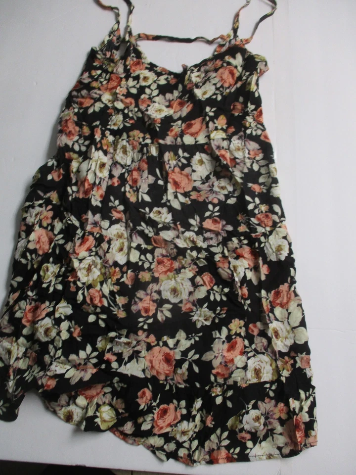 Womens full tilt black floral blouse sz s - Image 1 of 4