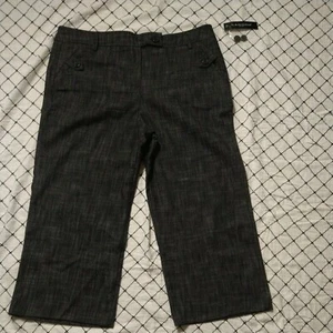 Pantaloni eleganti Sandro Sportswear gamba larga Capri nero bianco taglia 10 nuovi con etichette - Foto 1 di 9