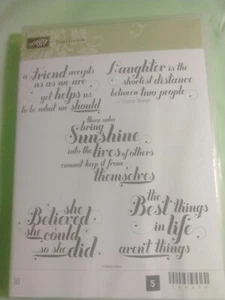 Stampin Up Stamp Set ~ Feel Goods ~ 5 Stamps #129684 - Picture 1 of 9