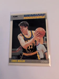 Tarjeta de baloncesto 1987-88 Fleer Set-Break #77 Chris Mullin casi nueva - Imagen 1 de 14