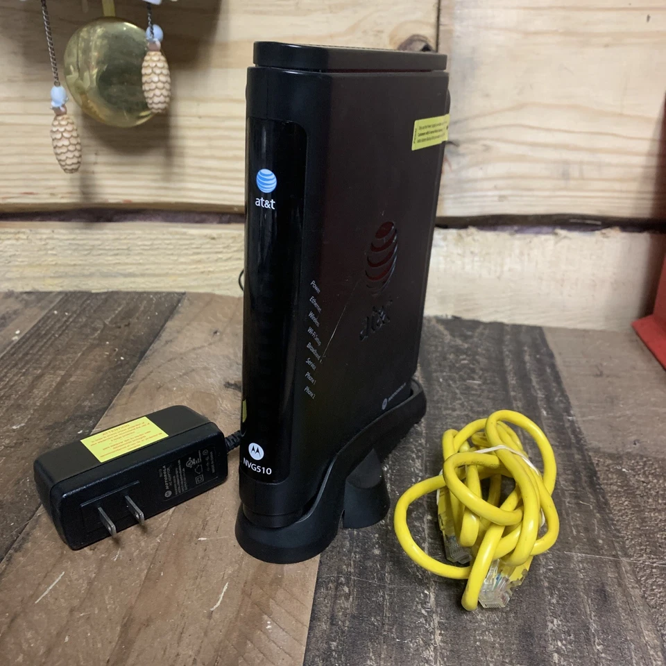 AT&T Arris Wireless Router NVG510 - Fast Shipping AT&T U-Verse DSL - Image 1 of 4