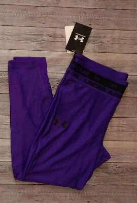 New! Girl's UNDER ARMOUR HeatGear Cropped Leggings Multiple Sizes and Colors - Image 1 of 4