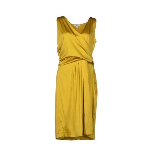 Abito senza maniche Moschino economico e chic lungo il ginocchio in senape taglia: 6