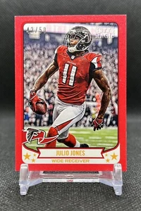 2013 Topps Magic Football JULIO JONES #289 RED Bordered MINI /50 Atlanta Falcons - Bild 1 von 3