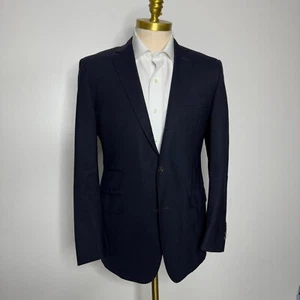 Southwick Sport Coat Blazer 42R Mens Solid Blue 100% Wool - Picture 1 of 11