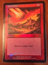 Stone Rain ~ Foil ~ NM ~ 7th Edition ~ MTG ~ Magic
