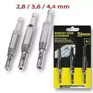 3 Stück Set Scharnierbohrer Bohrer Holzbohrer Zentrierbohrer Selbstzentrierende - Bild 1 von 6