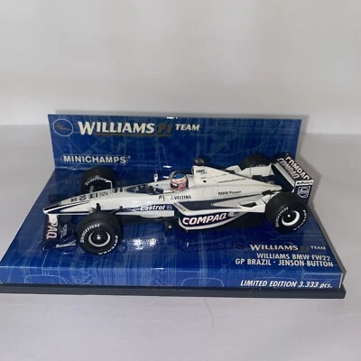 MINICHAMPS J.BUTTON WILLIAMS F1 BMW FW22 Gp BRAZIL   Limited E. 3.333 - Immagine 1 di 3