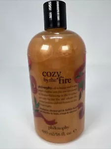 Champú gel de ducha y baño de burbujas Philosophy "Cozy by The Fire" 16 FL oz ¡Nuevo! - Imagen 1 de 3