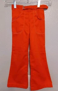 Vintage Girls/Child Health-Tex Pants Orange Size 6 Made in U.S.A Used As-Is - Picture 1 of 7