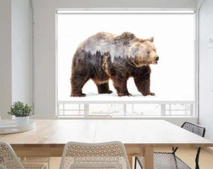 Bear Mountain Effect Printed Picture Window Roller Blinds Blackout Custom - Picture 1 of 2