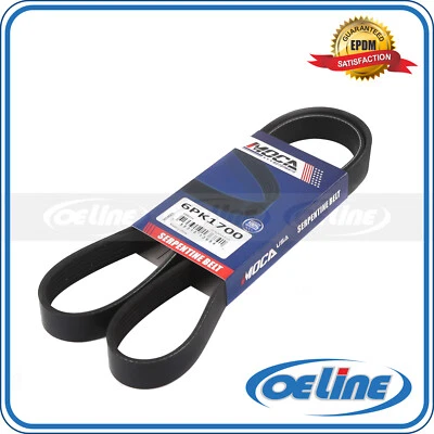 Cinturón Serpentine EPDM Fit Chevrolet Dodge Hyundai Pontiac Volkswagen 6PK1700 Foto 1 de 4
