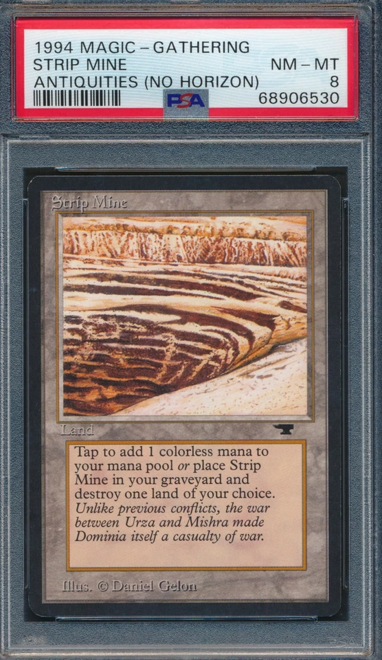 Antiquities Strip Mine No Horizon PSA 8 Graded Magic MTG (6530) - Image 1 of 3