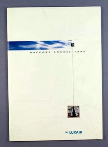 LUXAIR AIRLINE ANNUAL REPORT 1998 ROUTE MAP - Picture 1 of 9